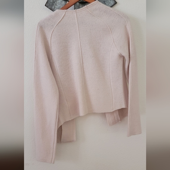 ANTHROPOLOGIE by KNITTED & KNOTTED CABLEKNIT BOILED WOOL BLAZER SIZE SMALL. - Picture 16 of 16